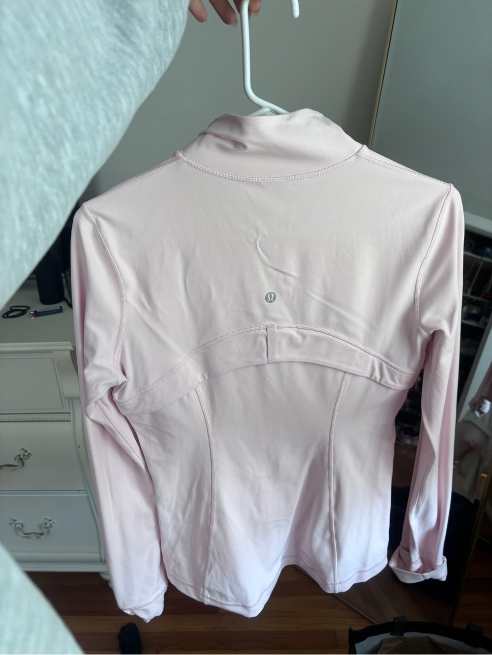 Lulu Lemon Light Pink Full Length Align Zip-Up Jacket - Picture 2 of 4